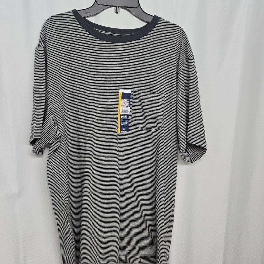 SALE! George Black and White Short Sleeve Tee Nautical Stripes